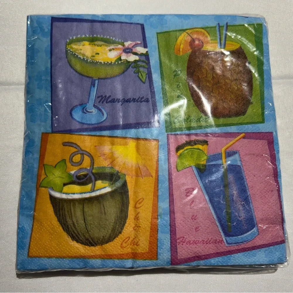 Lot of Holiday Themed  Paper Napkins assorted 8 packs cocktails hosting crafts